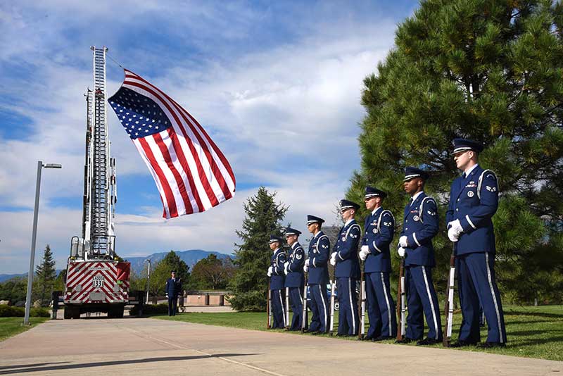 Ceremony at Peterson Air Force Base